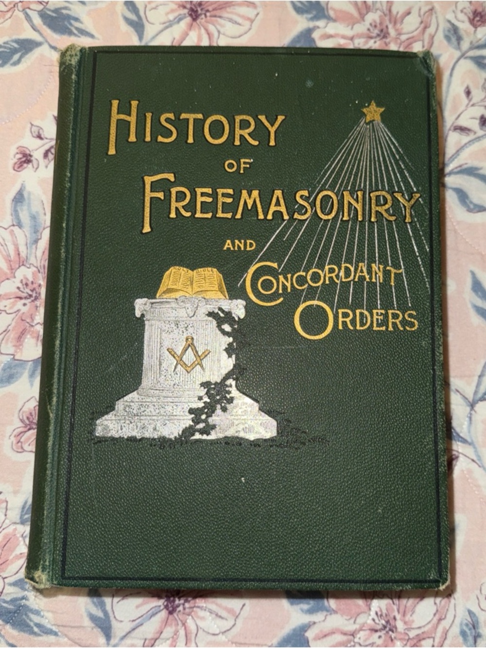 Antique HISTORY of FREEMASONRY AND CONCORDANT ORDERS HARD COVER BOOK